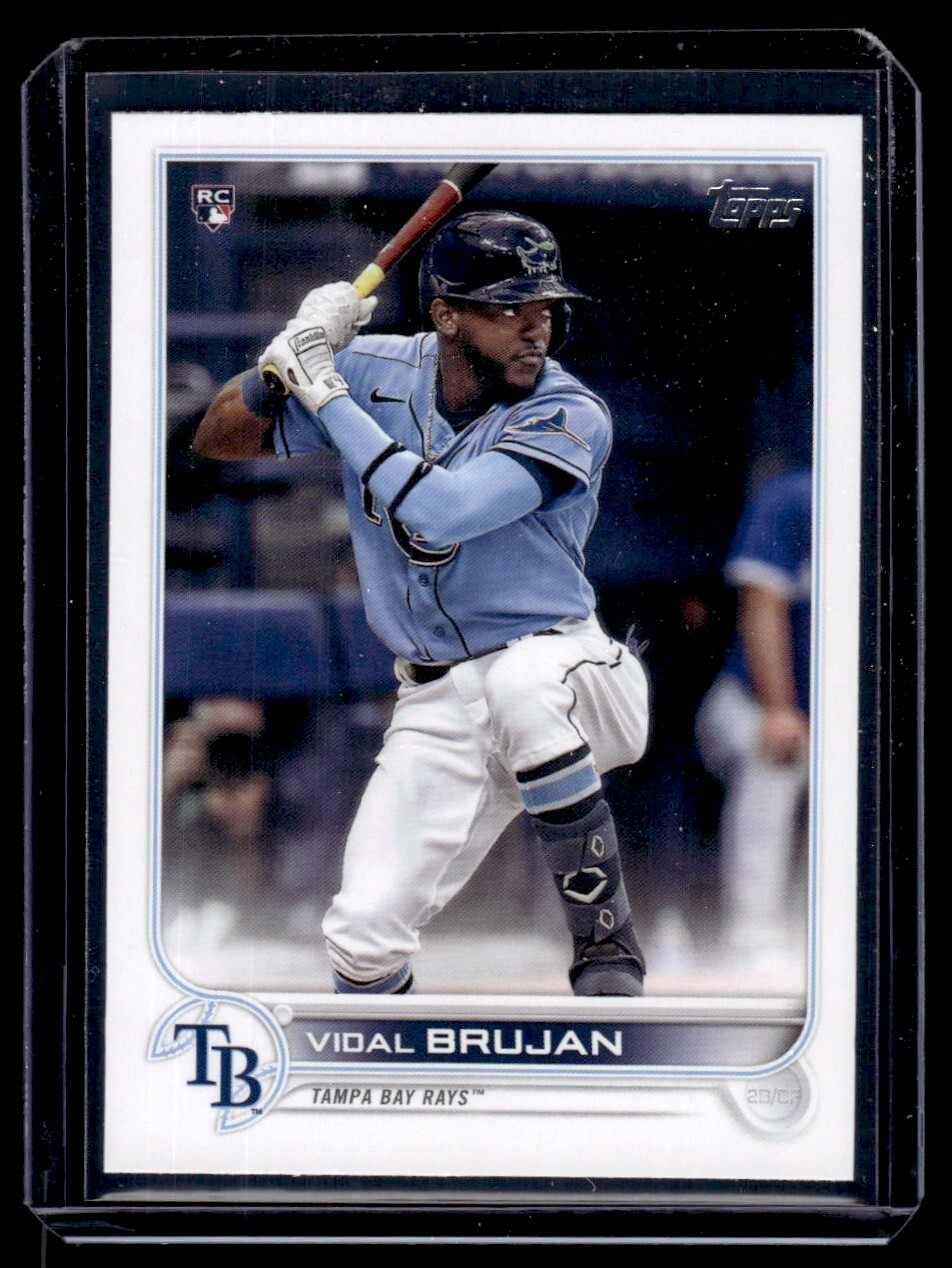 2022 Topps Vidal Brujan RC Tampa Bay Rays #25