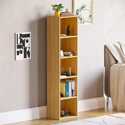 Oxford Bücherregal 5 Ebenen Würfel Regal Aufbewahrung Display Holz Ständer Möbel Eiche