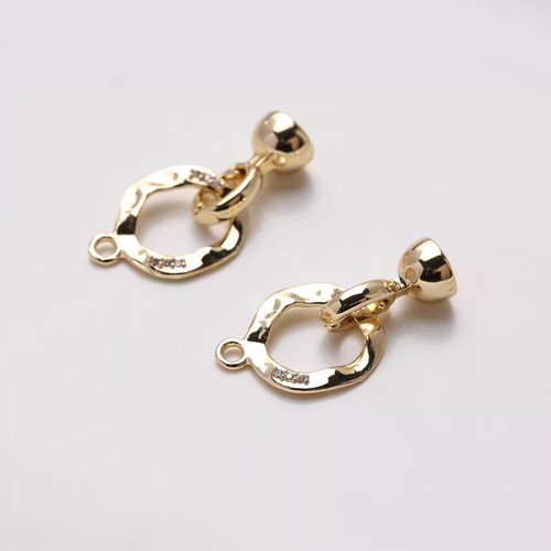 1pcs Round Ring Toggle Clasp,Bracelet Necklace Connector End Clasp,Jewelry Clasp - Picture 3 of 7