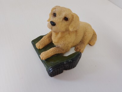 Regency Fine Arts 'Awaiting his Master' Golden Lab Ornament 8 cm x 6 cm x 5,5 cm