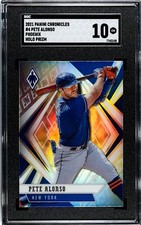 2021 Panini Chronicles #4 Pete Alonso Phoenix HOLO SILVER PRIZM SGC 10 GEM  MINT