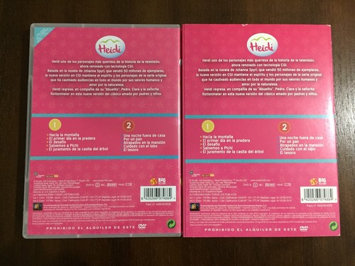 HEIDI - VOLS 1 Y 2 - 2DVD -10 EPS - FUNDA DE CARTON - 220 MIN - MUY BUEN ESTADO - Imagen 3 de 7