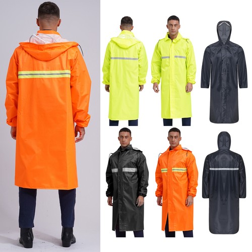 Unisex Rainwear Front Button-up Poncho Hiking Raincoat Cape Outdoor Adults Men