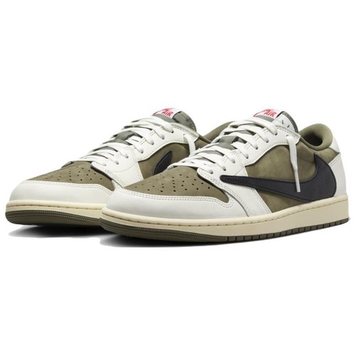 JORDAN 1 Retro Low Og Sp Travis Scott Medium Olive DM7866-200 - Picture 3 of 102
