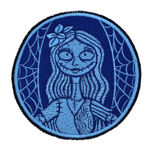 Disney TNBC Sally Mock Starbucks Logo Embroidered Sew Iron-On Patch, In 4 Colors - Picture 5 of 6