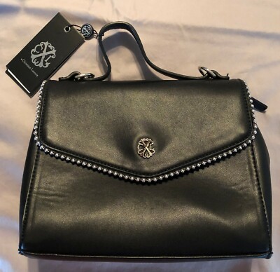 Christian Lacroix Florence Satchel Small Black Purse (Style XH18630)