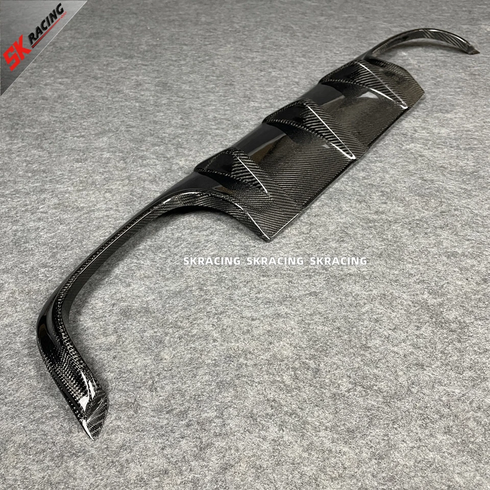 Labio difusor parachoques trasero de fibra de carbono para Mercedes Benz SLK55 AMG R171 2005-2008 Foto 2 de 4