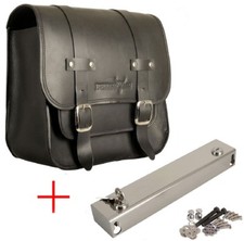 Satteltasche abnehmbar + Halter passend für HD Harley Davidson Dyna Fat Bob FXDF
