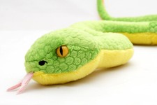 Gr&uuml;ne Mamba Kuscheltier Schlange Grubenotter Pl&uuml;schtier Snake MAMBOO