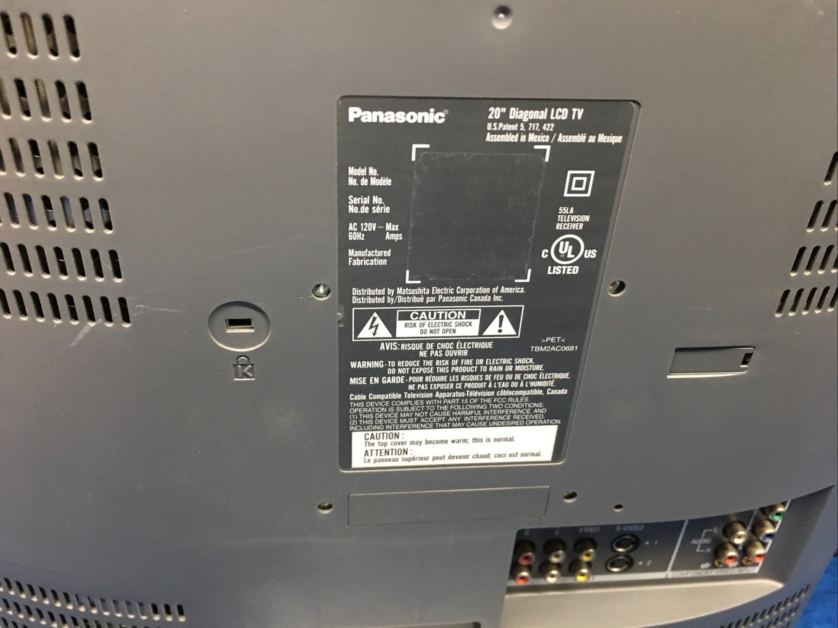 PANASONIC LCD TV 20' DIAGONAL TC-20LA2 | eBay