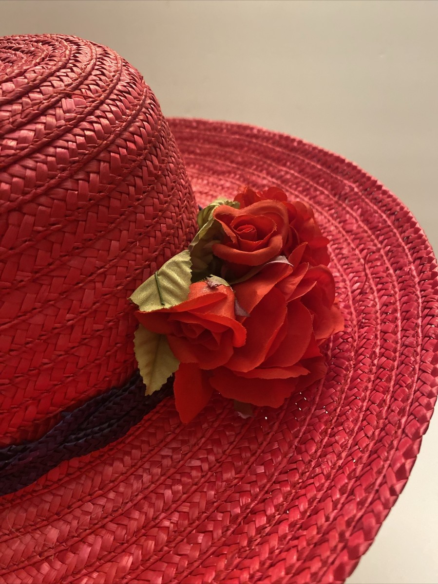 Red Hat Society Ladies Red with purple band with Roses  display picture 3