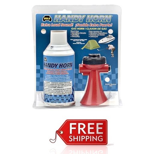 Wolo 490 Hand Held Air Horn -  Ideal For Marine, Sporting Events, Camping, etc..