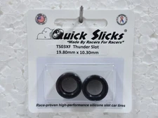 QuickSlicks TS03XF Silicone Tires 14x10mm Thunder Slot McLaren Elva 1/32 Part