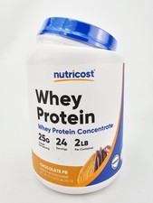 Nutricost Whey Protein Concentrate Chocolate Peanut Butter 2lbs Gluten Free 6/28 14.98 per gallon