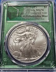 2021 (P) SILVER EAGLE PCGS MS70 FROM 8TH PHILADELPHIA BOX LABEL
