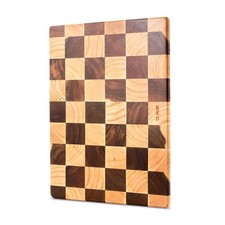 TJ POP End Grain Cutting Board - Heavy Duty Acacia/Rubber Wood For Kitchen, F...