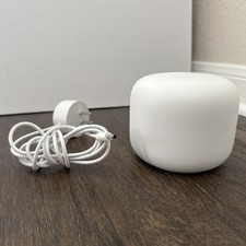 Google Nest H2D Dual Band Mesh Wi-Fi Router AC2200 White w/ Power Supply Bundle