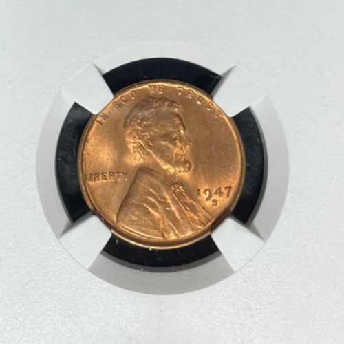 1947-S LINCOLN WHEAT CENT ~ NGC MS 66 RD ~BEAUTIFUL COIN~