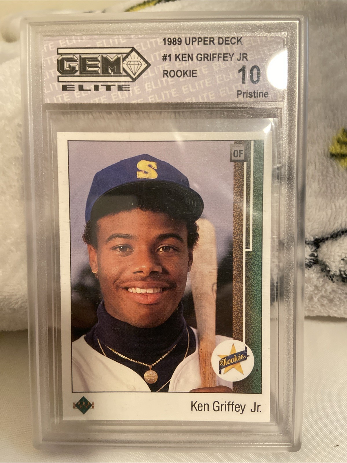 1989 UPPER DECK STAR ROOKIE #1 KEN GRIFFEY JR. RC HOF GEM 10