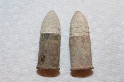 2 DUG .52 CAL. US M-1860 SPENCER CARBINE BULLETS PUT TOGETHER WINCHESTER V.A.