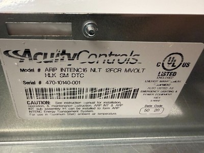 NEW Acuity Controls ARP INTENC16 NLT 12FCR MVOLT HLK SM DTC nLight Relay Panel