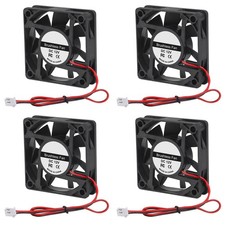 4Pcs 60mm x 60mm x15mm Brushless Cooling Fan - 6015 DC 12V 2.36in 2 Pin Fan f...