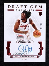 2020 Panini Flawless Draft Gem Signatures Ruby 15/15 Precious Achiuwa Auto 0c2