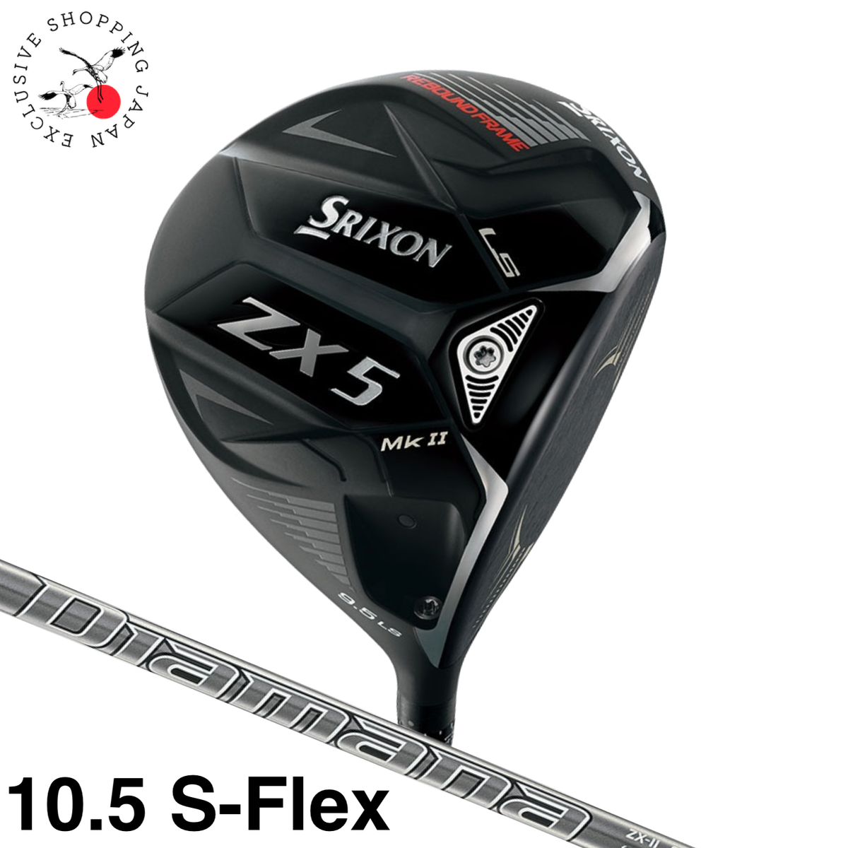 SRIXON ZX5 MkⅡ DR 10.5 Diamana ZX-Ⅱ 50SR Srixon ZX5 Mk II LS Driver 1 Wood 10.5° S-Flex Diamana ZX-II 50