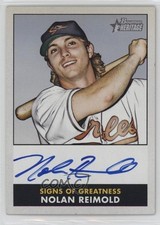 2007 Bowman Heritage Signs of Greatness Nolan Reimold #SG-NR Auto 2s2