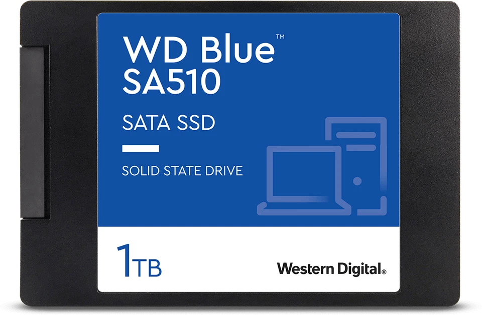 WD Blue SSD interne Festplatte 1TB 2TB 4TB 500GB SA510 2,5" SATA III Solid State - Bild 3 von 4