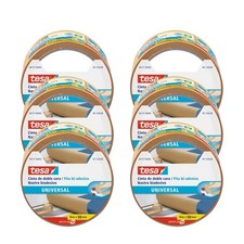 6X Tesa Roll Double-Sided Adhesive Tape Universal 10M X 50Mm 5Cm