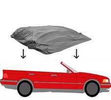 Halbcover Verdeckcover Garage Halbgarage f�r BMW E36 Cabrio wasserdicht schwarz