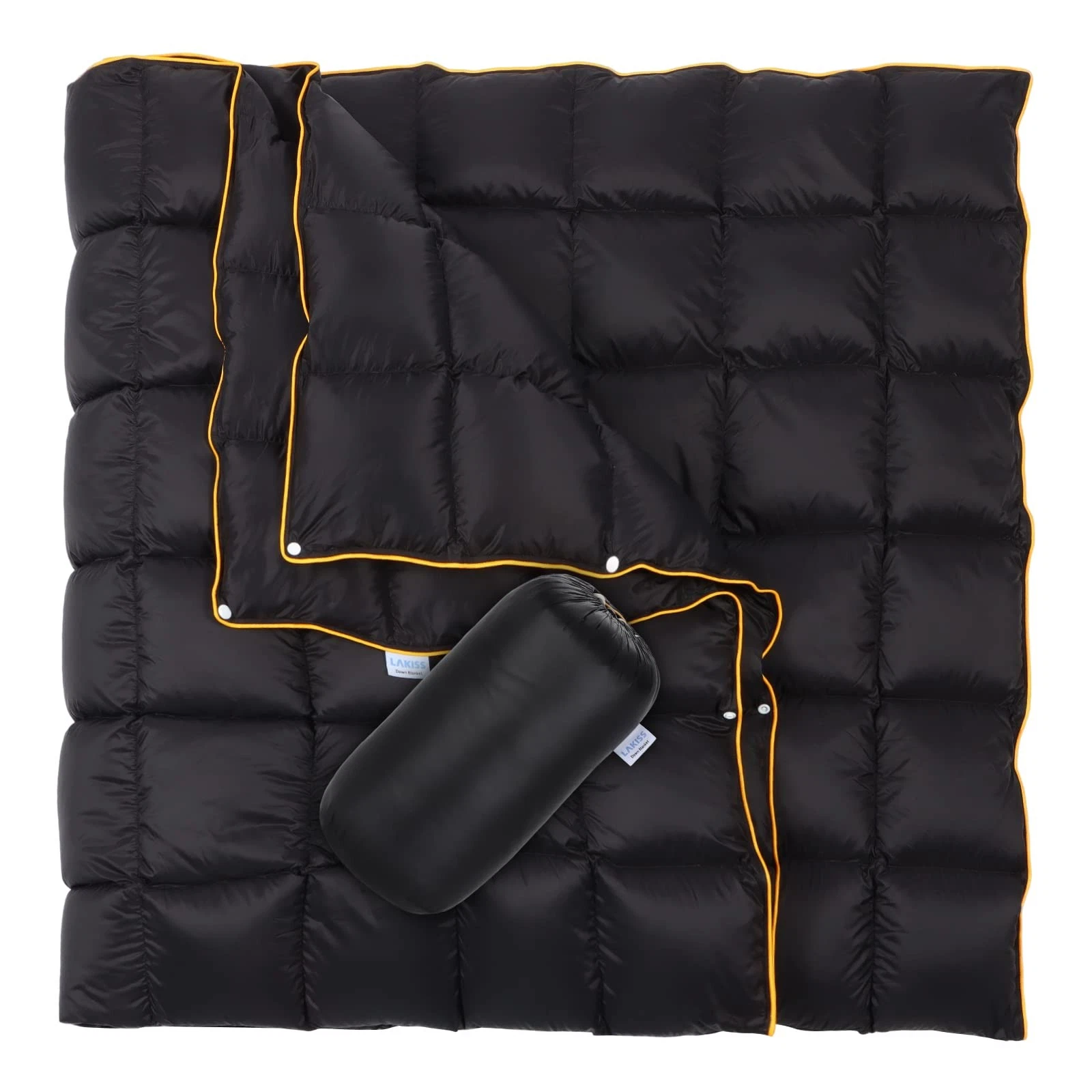 Lvkiss Waterproof Down Camping Blanket 72.8×78.7 Oversized Lightweight Quilt,...