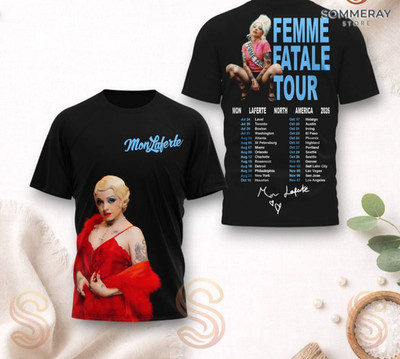 Mon Laferte Femme Fatale Tour 2026 AOP T-Shirt