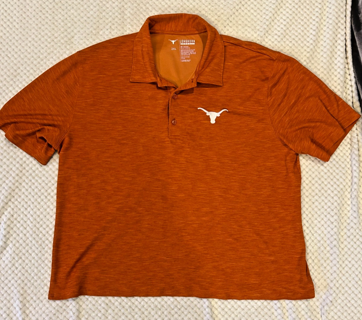 UT Men's Polo University of Texas Longhorns Authentic Apparel 2XL