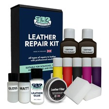 SCHOKOBRAUN Leder Reparatur Set für Löcher, Risse, Kratzer, Verbrennungen etc.