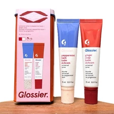 Glossier Sugar & Spice Balm Dotcom Duo Gingersnap & Peppermint Bark Holiday 2025