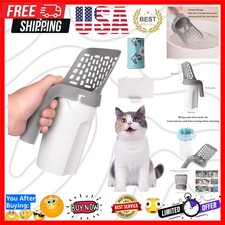 Portable Cat Litter Scoop with Integrated Bag - Quick and Efficient Cleaning