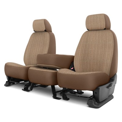 For Chevy Silverado 1500 15-18 Duramax Tweed 1st Row Toast Custom Seat Cover