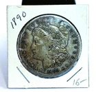 1890 Morgan Silver Dollar $1 XF/AU Raw U.S. Coin 90% Silver C-043