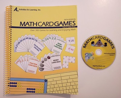 Right Start Math Card Games Book + Instructional Disc Homeschool Curriculum Set