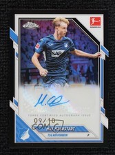 Max Moerstedt Chrome Bundesliga 2025 Black Refractor /10 Auto