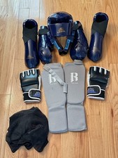 Macho Martial Arts Blue Sparring Gear Set - Adult Large