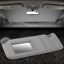 FOR 09-16 TOYOTA VENZA LEFT DRIVER SIDE SUN VISOR SUNSHADE W/O VANITY LIGHT GREY