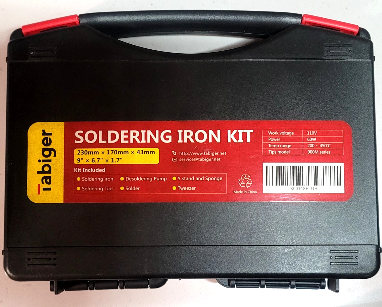 Tabiger Soldering Iron Kit 60W 110V for basic electronics repair and ...