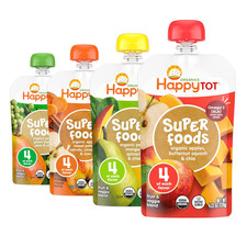 Organics Stage 4 Baby Food Pouches, Gluten Free, Vegan Snack, Superfoods Fruit 