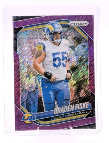 2025 Panini Prizm Football Purple Shimmer Braden Fiske #144