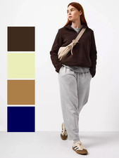 TU Fleece Jumper Ladies Quarter Zip Winter Warm Navy Brown Beige