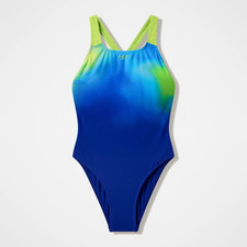 Speedo Print Powerback Swimsuit Jr Costume da bagno intero da bambina
