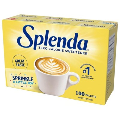 SPLENDA Zero Calorie Sweetener 200 Count Packets 7 oz Box